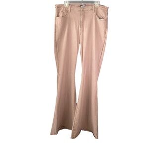 Women’s Bell Bottom Jeans Plus Size 18 Color Brown Wide Leg Flair Retro Pants